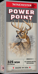 WINCHESTER SUPER X POWER POINT 325WSM 220GR 20RD BX 200RD CASE O17_WINCX325WSM