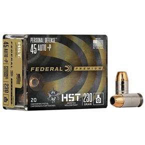 FEDERAL 45 AUTO +P 230GR HST 20 RD/BX 10 BX/CS FEDEP45HST1S FEDERAL 45 AUTO +P 230GR HST 20 RD/BX 10 BX/CS FEDEP45HST1S