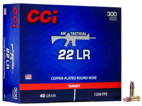 CCI 22 LR AR TACTICAL 40GR CPRN 300 RD/BX 10 BX/CS CCI956