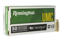 REMINGTON 40 S&W 180GR FMJ UMC 50 RND PK 50 RD/BX 10 BX/CS REMI23742