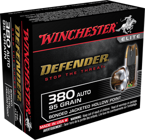 WINCHESTER SPRME 380ACP 95GR JHP WINCS380PDB WINCHESTER SPRME 380ACP 95GR JHP WINCS380PDB