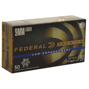 FEDERAL PREM 9MM 147GR HST JHP 50RD BX 1000RD CASE FEDEP9HST2 FEDERAL PREM 9MM 147GR HST JHP 50RD BX 1000RD CASE FEDEP9HST2