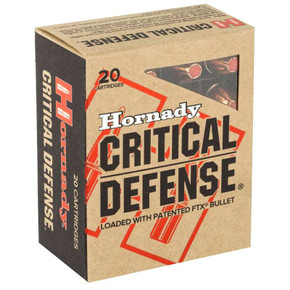 HORNADY CRITICAL DEFENSE 45ACP 185GR FTX 20RD BX 200RD CASE HORN90900 HORNADY CRITICAL DEFENSE 45ACP 185GR FTX 20RD BX 200RD CASE HORN90900