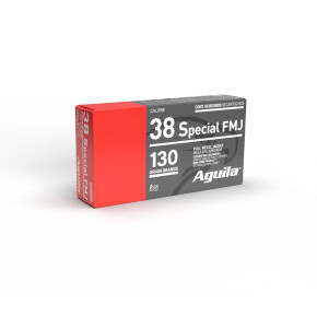 AGUILA 38 SPL FMJ 130GR 50RD BOX 20 BXS PER CS AGUI1E382521 AGUILA 38 SPL FMJ 130GR 50RD BOX 20 BXS PER CS AGUI1E382521