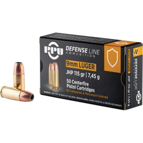 PPU DEF 9 MM LUGER 115GR JHP 50RD BOX 20 BOXES PER CASE PPUPPD91 PPU DEF 9 MM LUGER 115GR JHP 50RD BOX 20 BOXES PER CASE PPUPPD91