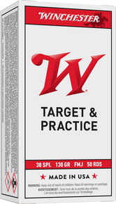 WINCHESTER 38SPL 130GR FMJ 50RD BX 500RD CASE WINCQ4171 WINCHESTER 38SPL 130GR FMJ 50RD BX 500RD CASE WINCQ4171
