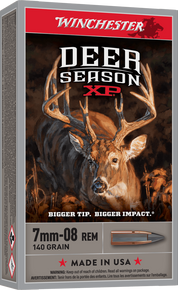 WINCHESTER DEER SEASON XP 7MM-08 140GR 20RD BX 200RD CASE WINCX708DS WINCHESTER DEER SEASON XP 7MM-08 140GR 20RD BX 200RD CASE WINCX708DS