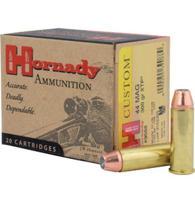 HORNADY CUSTOM 44MAG 300GR XTP JHP 20RD BX 200RD CASE HORN9088 HORNADY CUSTOM 44MAG 300GR XTP JHP 20RD BX 200RD CASE HORN9088