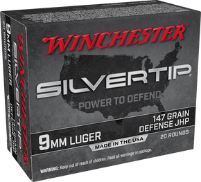 WINCHESTER SILVERTIP 9MM 147GR HP 20RDS 200RD CASE WINCW9MMST2 WINCHESTER SILVERTIP 9MM 147GR HP 20RDS 200RD CASE WINCW9MMST2