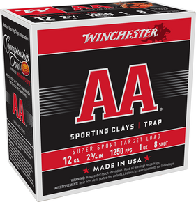 WINCHESTER 12G AA SPR SPRT 2-3/4" 1OZ #8 25RDS WINCAASC12508 WINCHESTER 12G AA SPR SPRT 2-3/4" 1OZ #8 25RDS WINCAASC12508