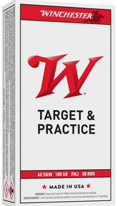 WINCHESTER CNTRFR 40S&W 180GR FMJ 50RD BOX 500RD CASE WINCQ4238 WINCHESTER CNTRFR 40S&W 180GR FMJ 50RD BOX 500RD CASE WINCQ4238