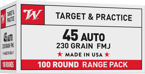 WINCHESTER USA 45ACP 230GR FMJ 100RD BOX WINCUSA45AVP WINCHESTER USA 45ACP 230GR FMJ 100RD BOX WINCUSA45AVP