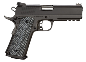 Rock Island 51994 Tac Ultra MS 10mm Auto Caliber with 4.25" Barrel, 8+1 Capacity, Overall Black Parkerized Finish Steel, Picatinny Rail/Beavertail Frame, Serrated Slide & Black/Gray G10 Grip 35219 Rock Island 51994 Tac Ultra MS 10mm Auto Caliber with 4.25" Barrel, 8+1 Capacity, Overall Black Parkerized Finish Steel, Picatinny Rail/Beavertail Frame, Serrated Slide & Black/Gray G10 Grip 35219