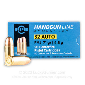 PPU 32 AUTO 71GR FMJ 50RD BOX 20 BOXES PER CASE PPUPPH32AF PPU 32 AUTO 71GR FMJ 50RD BOX 20 BOXES PER CASE PPUPPH32AF