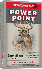 WINCHESTER SUPER X POWER POINT 7MM-08 140GR 20RD BX 200RD CASE WINCX708