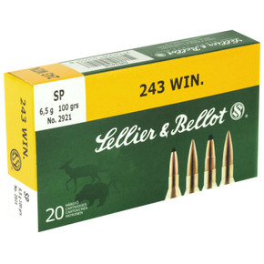 SELLIER & BELLOT 243WIN 100GR SP 20RD BOX 25 BOXES PER CASE SELLSB243A