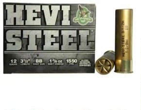 HEVI-SHOT HEVI-STEEL 12GA 3-1/2IN 1-3/8OZ BB 25 RD/BX 10 BX/CS HEVIHS65088 HEVI-SHOT HEVI-STEEL 12GA 3-1/2IN 1-3/8OZ BB 25 RD/BX 10 BX/CS HEVIHS65088