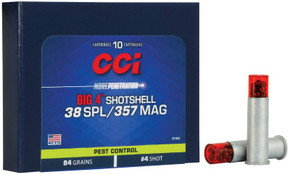 CCI 38/357 MAG BIG 4 SHOTSHELL 10 RD/BX 20 BX/CS CCI3714CC CCI 38/357 MAG BIG 4 SHOTSHELL 10 RD/BX 20 BX/CS CCI3714CC