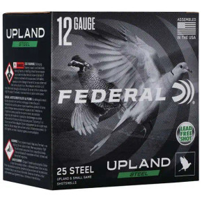 FEDERAL 12GA 2-3/4" 1 OZ 6 UPLAND STEEL 25 RD/BX 10 BX/CS FEDEUSH1226 FEDERAL 12GA 2-3/4" 1 OZ 6 UPLAND STEEL 25 RD/BX 10 BX/CS FEDEUSH1226