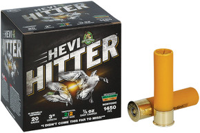 HEVI-SHOT HEVI-HITTER 20GA 3IN 7/8OZ #2 TUNGSTEN/STEEL 25 RD/BX 10 BX/CS HEVIHS29022 HEVI-SHOT HEVI-HITTER 20GA 3IN 7/8OZ #2 TUNGSTEN/STEEL 25 RD/BX 10 BX/CS HEVIHS29022