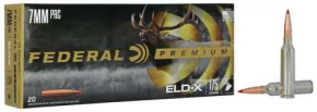 FEDERAL 7MM PRC 175 GR ELD-X 20 RD/BX 10 BX/CS FEDEP7PRCELDX1 FEDERAL 7MM PRC 175 GR ELD-X 20 RD/BX 10 BX/CS FEDEP7PRCELDX1