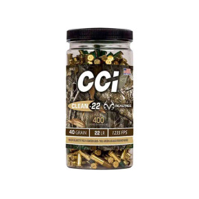 CCI 22LR HV TARGET CLEAN-22 REALTREE 40GR LRN 400CT BTL 400 RD/BX 8 BX/CS CCI966CC CCI 22LR HV TARGET CLEAN-22 REALTREE 40GR LRN 400CT BTL 400 RD/BX 8 BX/CS CCI966CC