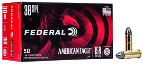 FEDERAL 38 SPL 158GR RN 50 RD/BX 20 BX/CS FEDEAE38B FEDERAL 38 SPL 158GR RN 50 RD/BX 20 BX/CS FEDEAE38B
