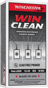 WINCHESTER 9 MM SUPER-X TARGET WINCLEAN 124 GR 50 RD/BX 10 BX/CS WINCWC92 WINCHESTER 9 MM SUPER-X TARGET WINCLEAN 124 GR 50 RD/BX 10 BX/CS WINCWC92