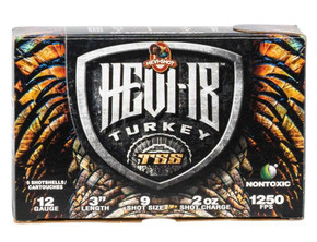 HEVI-SHOT HEVI-18 TSS TURKEY 12GA 3IN 2OZ #9 5 RD/BX 10 BX/CS HEVIHS4009 HEVI-SHOT HEVI-18 TSS TURKEY 12GA 3IN 2OZ #9 5 RD/BX 10 BX/CS HEVIHS4009