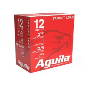 AGUILA 12GA 2 3/4" 1 OZ 7.5 25RD BX 10 BXS PER CS 1275 FPS AGUI1CHB1337 AGUILA 12GA 2 3/4" 1 OZ 7.5 25RD BX 10 BXS PER CS 1275 FPS AGUI1CHB1337