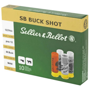 SELLIER & BELLOT 12GA 2.75 00BUCK 10RD BOX 25 BOXES PER CASE SELLSB12BSE