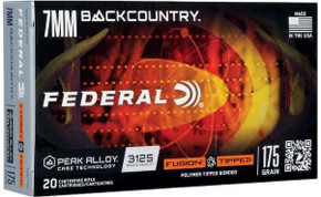 FEDERAL 7MM BACKCOUNTRY 175GR FUSION TIPPED 20 RD/BX 10 BX/CS FEDEF7BCTFS2 FEDERAL 7MM BACKCOUNTRY 175GR FUSION TIPPED 20 RD/BX 10 BX/CS FEDEF7BCTFS2