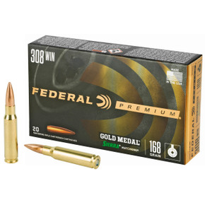 FEDERAL 308 WIN 168GR SIERRA MATCHKING BTHP 20 RD/BX 10 BX/CS FEDEGM308M500 FEDERAL 308 WIN 168GR SIERRA MATCHKING BTHP 20 RD/BX 10 BX/CS FEDEGM308M500