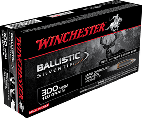 WINCHESTER 300WSM 150GR BS SLVR TIP WINCSBST300S WINCHESTER 300WSM 150GR BS SLVR TIP WINCSBST300S