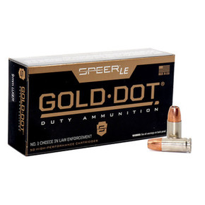 CCI GOLD DOT 9MM 124GR GDHP 50RD BX 1000RD CASE CCI53618 CCI GOLD DOT 9MM 124GR GDHP 50RD BX 1000RD CASE CCI53618