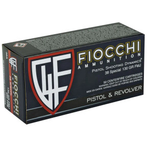 FIOCCHI 38SPL 130GR FMJ FIOC38A