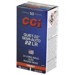 CCI 22 LR 40GR LRN SEMI AUTO "QUIET 22" 50 RD/BX 100 BX/CS CCI975CC