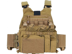 GUARD DOG TRAKR PLATE CARRIER FDE W/ PLACARD (15002) GUARTRAKR-FDE-PRO
