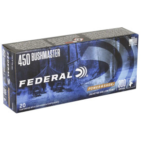 FEDERAL 450 BUSHMASTER 300GR POWER-SHOK SP 20RD/BX 10BX/CS FEDE450BMB