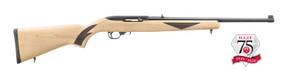 dRUGER 75TH ANNIVERSARY 10/22 SPORTER 22LR 18.5" BLK/NATURAL HDWD 1-10RD MAG RUGE31475 dRUGER 75TH ANNIVERSARY 10/22 SPORTER 22LR 18.5" BLK/NATURAL HDWD 1-10RD MAG RUGE31475