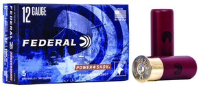 FEDERAL 12GA 2-3/4" MAX. 9 PELLETS-00 BUCK 5 RD/BX 50 BX/CS FEDEF12700