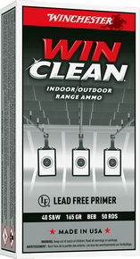 WINCHESTER 40 S&W SUPER-X TARGET WINCLEAN 165 GR 50 RD/BX 10 BX/CS WINCWC401