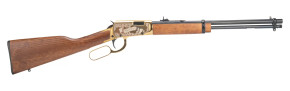 dROSSI RIO BRAVO WYATT EARP 22LR RIFLE 18" BLK/GOLD PVD ENGRAVED WOOD 15RD BRAZROSSRL22181WDGWE dROSSI RIO BRAVO WYATT EARP 22LR RIFLE 18" BLK/GOLD PVD ENGRAVED WOOD 15RD BRAZROSSRL22181WDGWE
