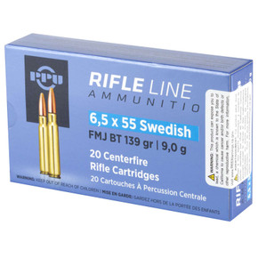 PPU 6.5X55 SWEDISH FMJ 139GR 20RD BOX 10 BOXES PER CASE PPUPP6SWF PPU 6.5X55 SWEDISH FMJ 139GR 20RD BOX 10 BOXES PER CASE PPUPP6SWF