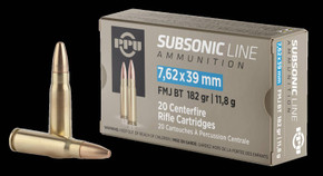 PPU 762 X 39 SUBSONIC FMJ 182GR 20RD BOX 50 BOXES PER CASE PPUPPS76239 PPU 762 X 39 SUBSONIC FMJ 182GR 20RD BOX 50 BOXES PER CASE PPUPPS76239