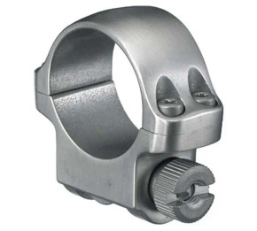 RUGER CLAM SHELL 1" LOW SCOPE RING STAINLESS RUGE90281