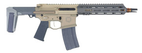 Q HONEY BADGER 5.56 PSTL 9.69" W/BRACE BLK/GRY 1-30RD MAGAZINE Q-HB-556-10IN-PSTL Q HONEY BADGER 5.56 PSTL 9.69" W/BRACE BLK/GRY 1-30RD MAGAZINE Q-HB-556-10IN-PSTL