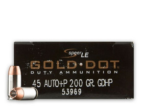CCI GOLD DOT 45AUTO +P 200GR GDHP 50RD BX 1000RD CASE CCI53969 CCI GOLD DOT 45AUTO +P 200GR GDHP 50RD BX 1000RD CASE CCI53969