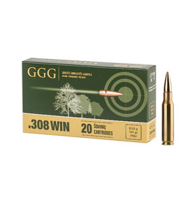 GGG .308 WIN 147GR FMJ 20RD BOX 600RD CASE GGG308FMJ