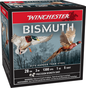 WINCHESTER 28 GA 3" #5 BISMUTH 1 OZ 15 RD/BX 10 BX/CS WINCSWB2835XV WINCHESTER 28 GA 3" #5 BISMUTH 1 OZ 15 RD/BX 10 BX/CS WINCSWB2835XV